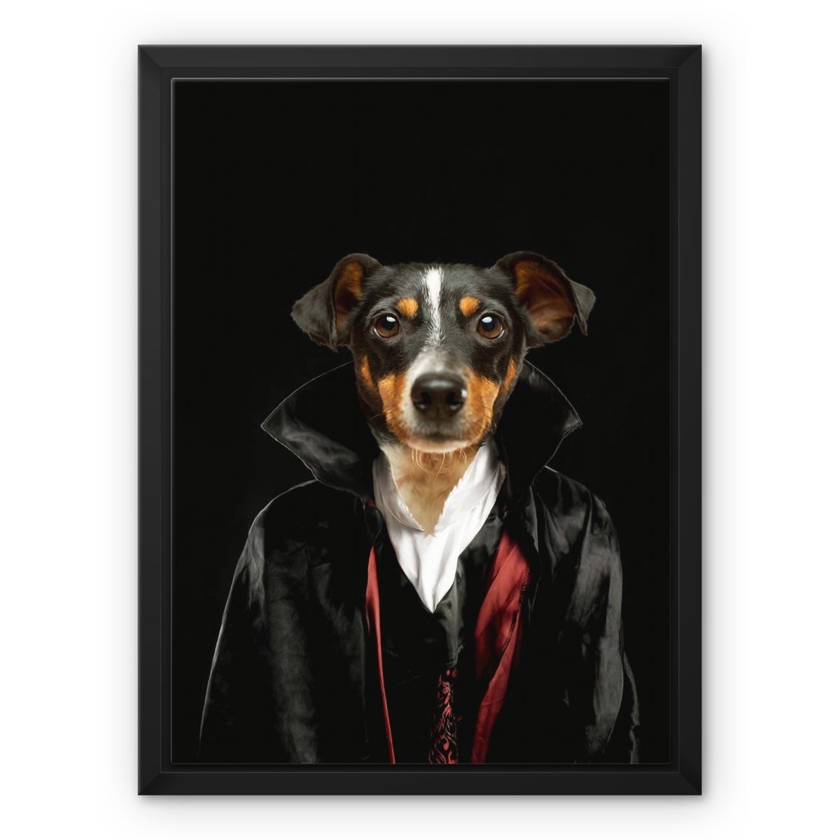 The Vampire: Custom Pet Canvas - Paw & Glory - #pet portraits# - #dog portraits# - #pet portraits uk#paw and glory, pet portraits canvas,the pet canvas, personalized pet canvas, pet art canvas, pet photo canvas, my pet canvas blanket