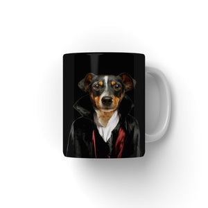 The Vampire: Custom Pet Mug - Paw & Glory - #pet portraits# - #dog portraits# - #pet portraits uk#pawandglory, pet art Mug,put your dog on a mug, coffee mug with dogs, image on mug, personalized pet coffee mugs, custom printing mugs