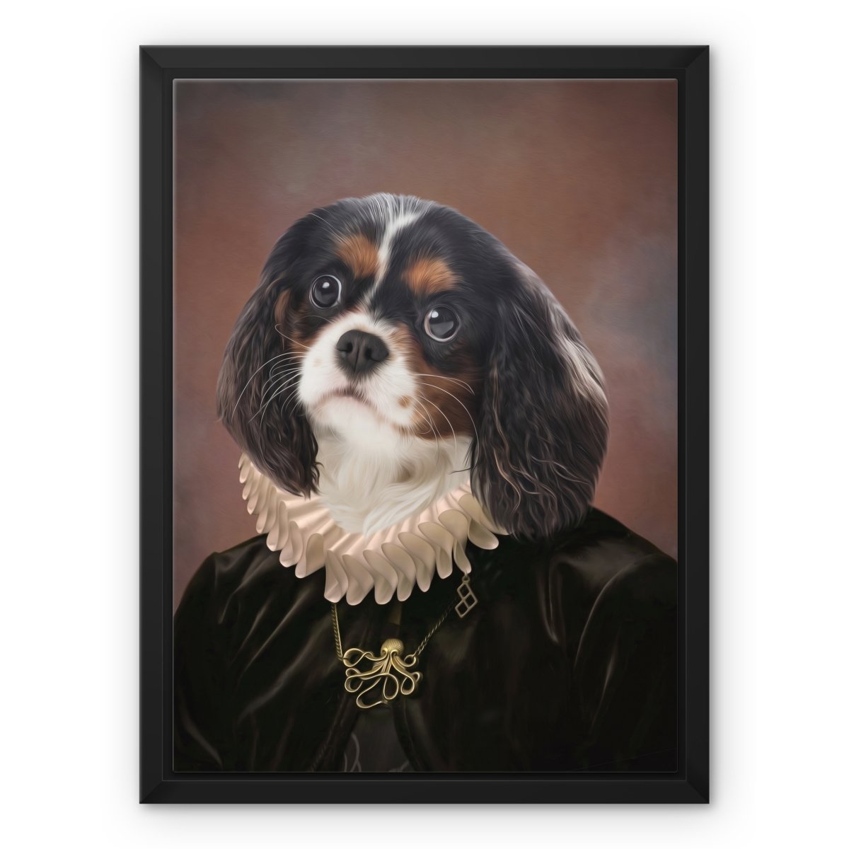 The Viscountess: Custom Pet Canvas - Paw & Glory - #pet portraits# - #dog portraits# - #pet portraits uk#paw & glory, pet portraits canvas,pet canvas uk, canvas dog painting, pet custom canvas, pet canvas portraits, pet on a canvas