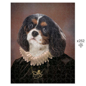 The Viscountess: Custom Pet Puzzle - Paw & Glory - #pet portraits# - #dog portraits# - #pet portraits uk#paw and glory, custom pet portrait Puzzle,personalised dog pictures, digital pet portraits, dog puzzle art, artwork of dog, custom dog portraits