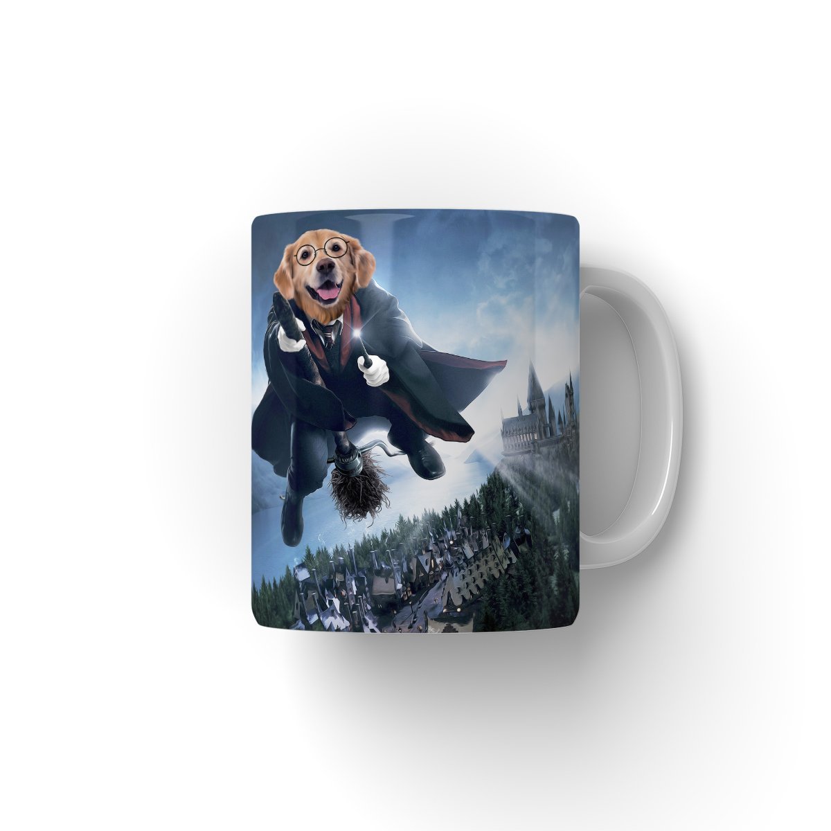 The Wizard (Harry Potter Inspired): Custom Pet Mug - Paw & Glory - #pet portraits# - #dog portraits# - #pet portraits uk#paw and glory, pet portraits Mug,printing picture on mug, pet mug personalized, dog face mugs, funny dog mugs, pup mug