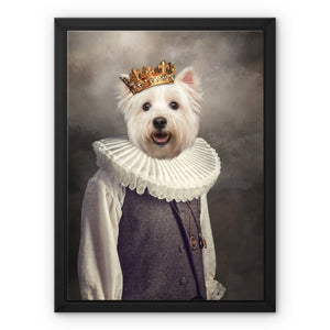 The Young Prince: Custom Pet Canvas - Paw & Glory - #pet portraits# - #dog portraits# - #pet portraits uk#pawandglory, pet art canvas,personalized dog canvas art, personalised pet canvas uk, pets painted on canvas, canvas dog portrait birthday gift pet portrait
