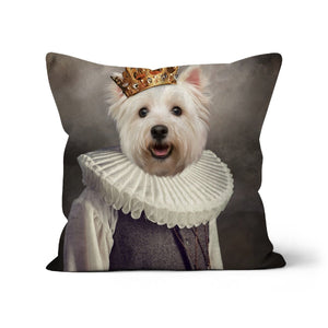 The Young Prince: Custom Pet Cushion - Paw & Glory - #pet portraits# - #dog portraits# - #pet portraits uk#paw & glory, pet portraits pillow,pillows of your dog, dog on pillow, photo pet pillow, custom pillow of pet, dog personalized pillow