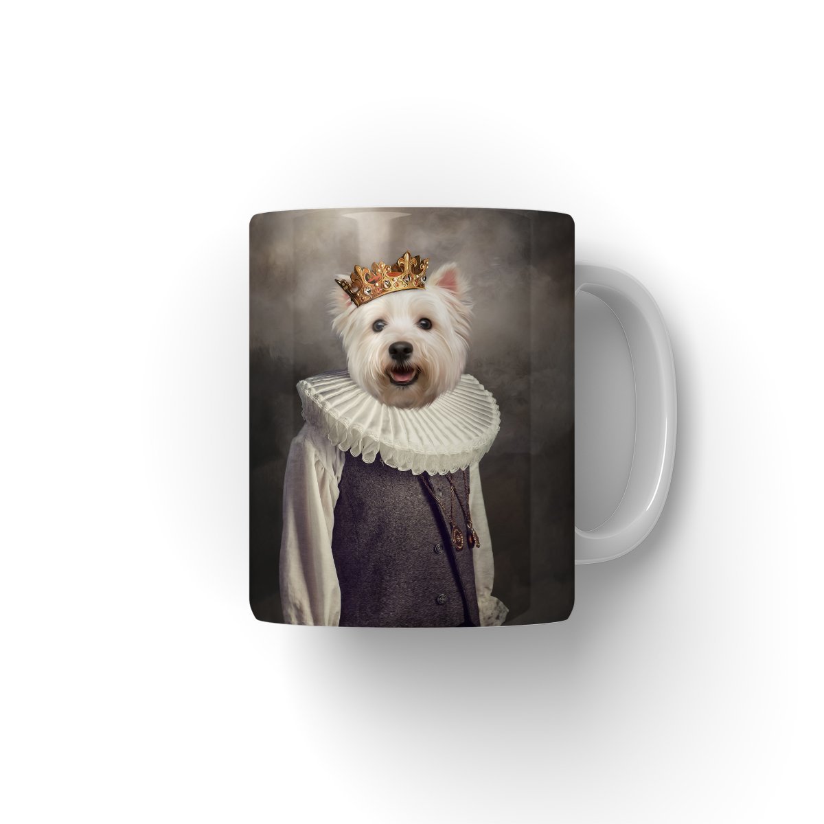 The Young Prince: Custom Pet Mug - Paw & Glory - #pet portraits# - #dog portraits# - #pet portraits uk#paw & glory, custom pet portrait Mug,mug with picture custom, custom your own mug, coffee mug for her, custom pet coffee mug, pet on mug