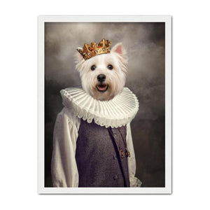 The Young Prince: Custom Pet Portrait - Paw & Glory, paw and glory, paintings of pets from photos, dog portrait painting, my pet painting, pet portrait singapore, pet portrait admiral, nasa dog portrait, pet portrait