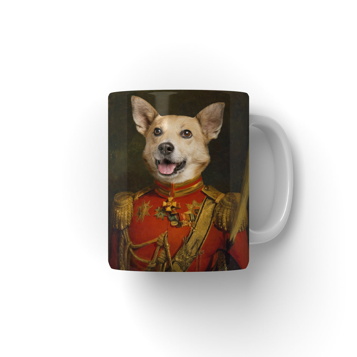 The Duke: Custom Pet Mug - Paw & Glory - #pet portraits# - #dog portraits# - #pet portraits uk#paw & glory, custom pet portrait Mug,picture of mugs, custom your own mug, personalised dog mug, personalizable mugs, design a coffee mug