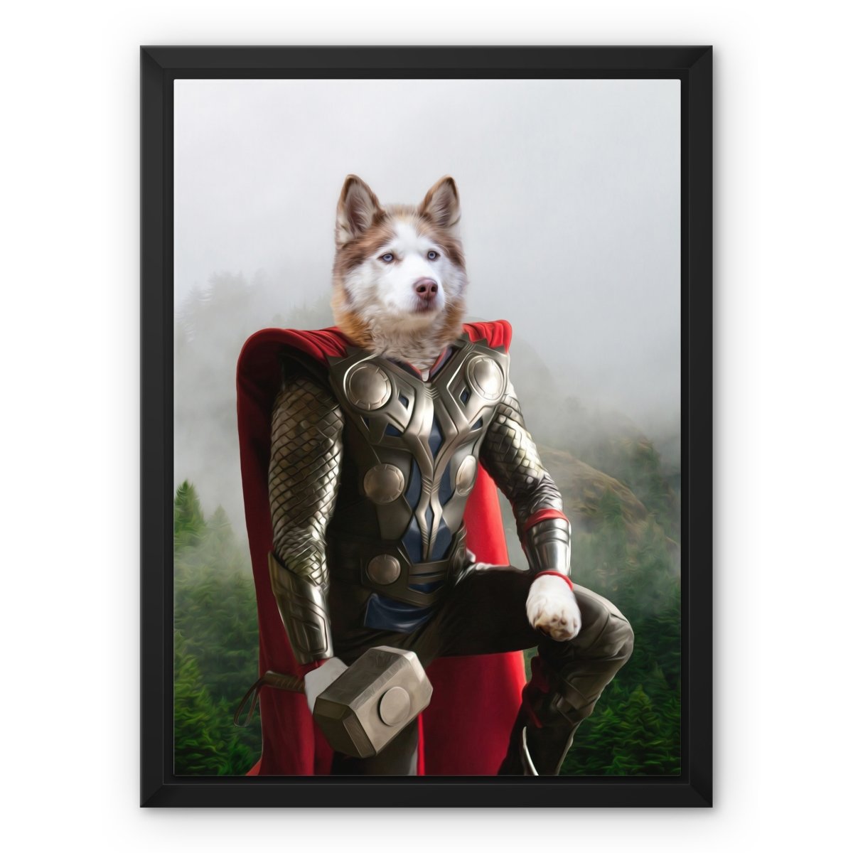 Thor: Custom Pet Canvas - Paw & Glory - #pet portraits# - #dog portraits# - #pet portraits uk#paw & glory, custom pet portrait canvas,personalised pet canvas uk, pet picture on canvas, dog portraits canvas, dog prints on canvas, custom canvas dog prints