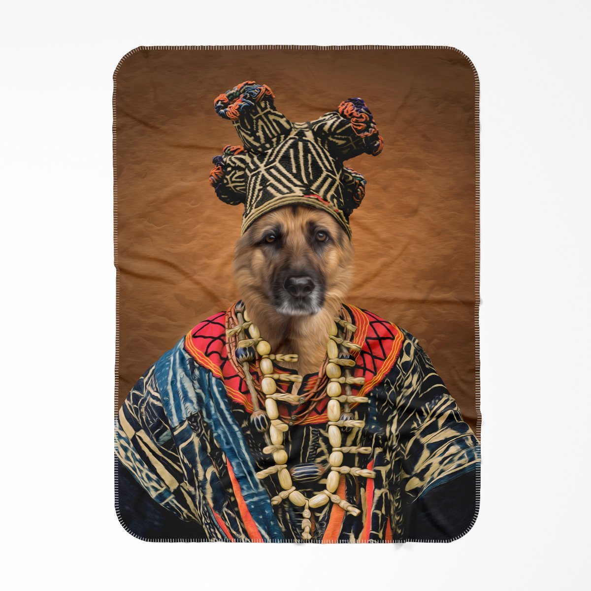 Zulu King: Custom Pet Blanket - Paw & Glory - #pet portraits# - #dog portraits# - #pet portraits uk#Paw and glory, Pet portraits blanket,small puppy blanket, puppy face blanket, dog fluffy blanket, blanket with dogs picture on it, pet blanket custom