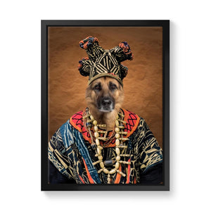 Zulu King: Custom Pet Canvas - Paw & Glory - #pet portraits# - #dog portraits# - #pet portraits uk#paw & glory, custom pet portrait canvas,personalized dog and owner canvas uk, dog canvas, pet photo to canvas, custom pet art canvas, canvas dog carrier