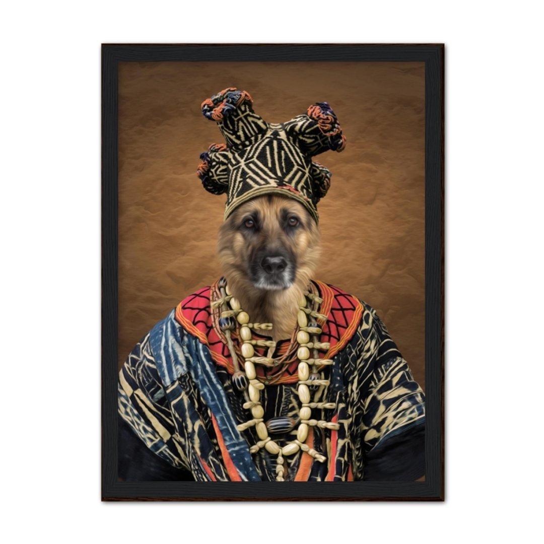 Zulu King: Custom Pet Portrait - Paw & Glory, pawandglory, the general portrait, painting pets, custom dog painting, painting pets, for pet portraits, the admiral dog portrait, pet portraits